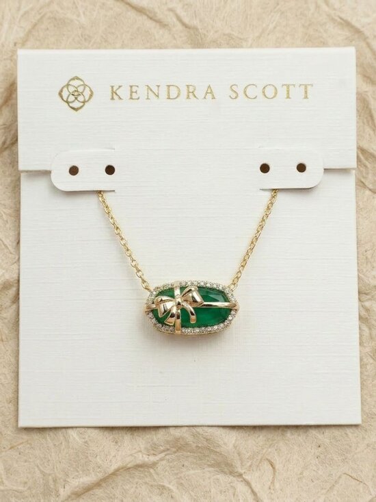 Kendra Scott Jewelry - Kendra Scott Elisa Bow Pine Short Necklace Gold